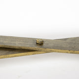 Excelsior I Solid Wood Gold Metal Base 4 Cabinet Door Sideboard