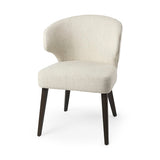 Niles Fabric Contract-Grade Dining Chair - Cream Fabric