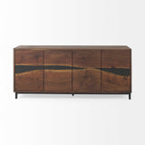 Hemlock Brown Wood Sideboard