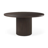 Terra 60" Round Dining Table - Dark Brown
