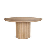 Terra 60" Round Dining Table - Light Brown