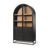 Sloan Oversize Curio Cabinet - Black Wood