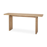 Grier Wood and Cane Console Table