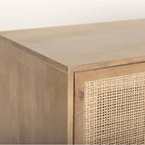 Grier Solid Wood With Cane Sideboard