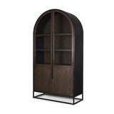 Sloan Large Curio Cabinet - Dark Brown