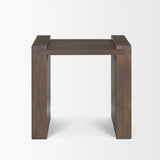 Wesson Dark Brown Wood Accent Table  23.0L x 22.0W x 22.0H
