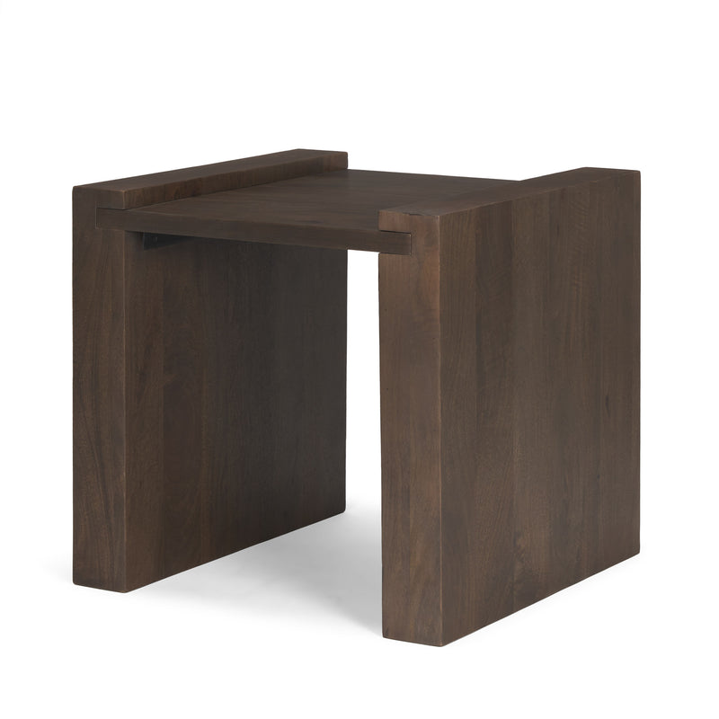 Wesson Dark Brown Wood Accent Table  23.0L x 22.0W x 22.0H