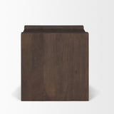 Wesson Dark Brown Wood Accent Table  23.0L x 22.0W x 22.0H