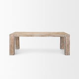 McArthur 84" Whitewash Reclaimed Wood Dining Table  84.0L x 42.5W x 30.0H