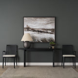 Grier Wood and Cane Console Table