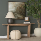 Grier Wood and Cane Console Table