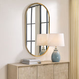 Torrado Oval Mirror - Brass
