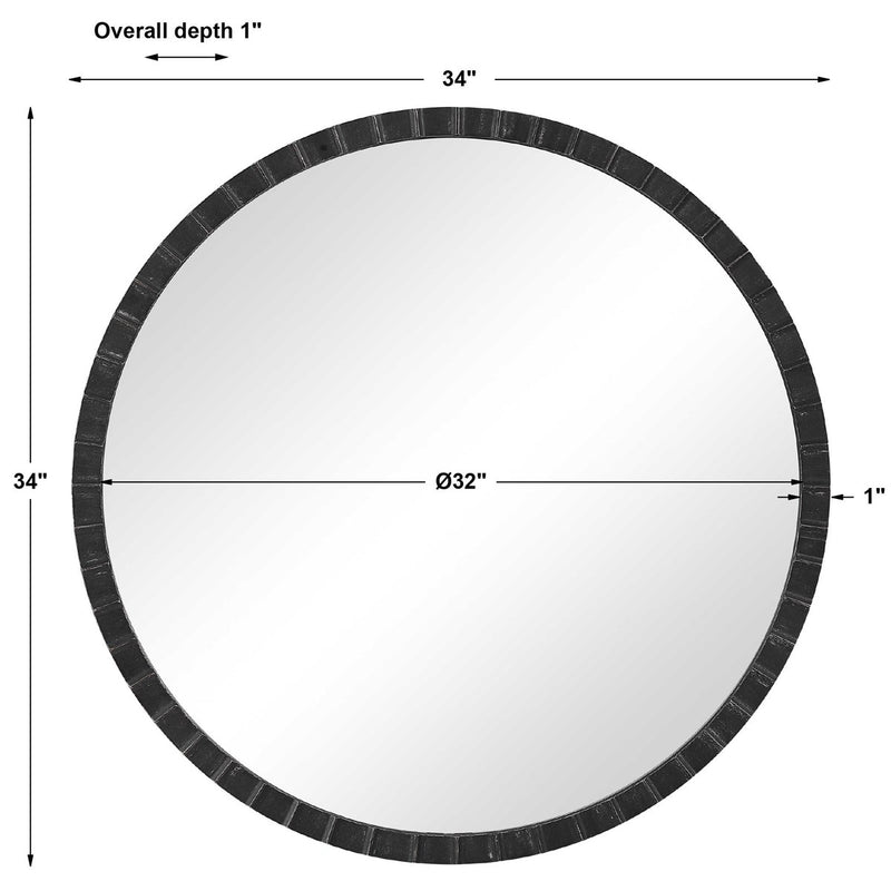 Dandridge Round Mirror 34"