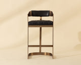 Beaumont Barstool - Antique Brass - Cantina Black