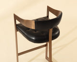 Beaumont Barstool - Antique Brass - Cantina Black