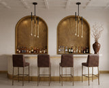 Leighland Barstool - Havana Dark Brown
