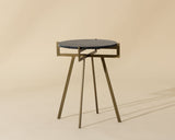 Anak End Table - Black Marble