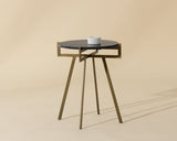 Anak End Table - Black Marble