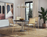 Monaco Dining Table - 48" - Gold