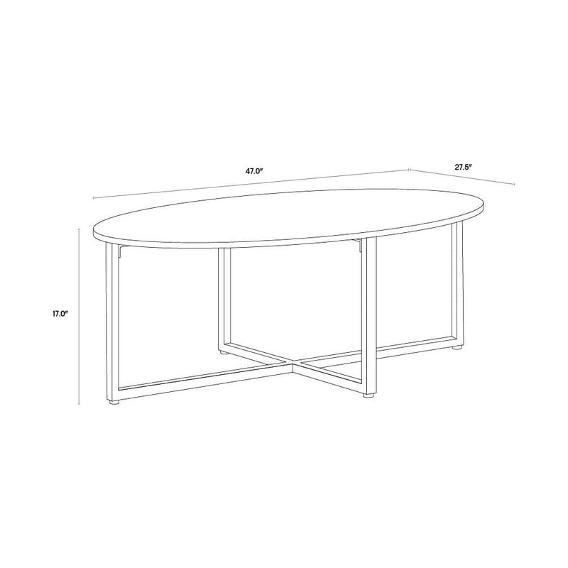 Kiara Cocktail Table - Oval