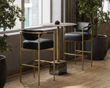 Kata Bar Table - Grey Marble