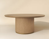 Kalla Dining Table - 68" - Round - Rustic Oak