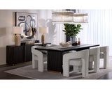 Kalla Dining Table - 96" - Rectangular - Charcoal