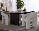 Kalla Dining Table - 96" - Rectangular - Charcoal