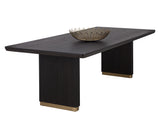 Kalla Dining Table - 96" - Rectangular - Charcoal
