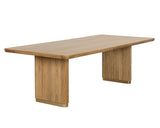 Kalla Dining Table - 96" - Rectangular - Rustic Oak