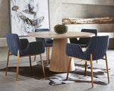 Elina Dining Table - 54" - Round - Light Oak