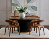 Kalla Dining Table - 68" - Round - Charcoal