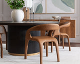 Kalla Dining Table - 68" - Round - Charcoal