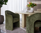 Anaya Dining Armchair - Bergen Olive