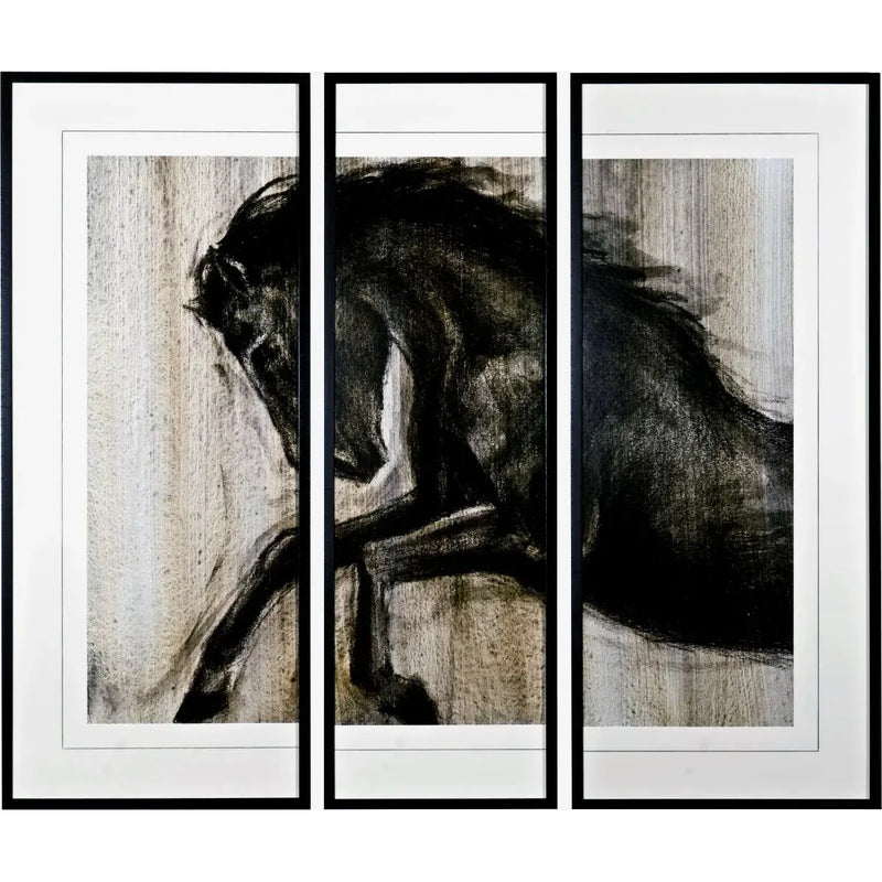 DYNAMIC STALLION II TRIPTYCH