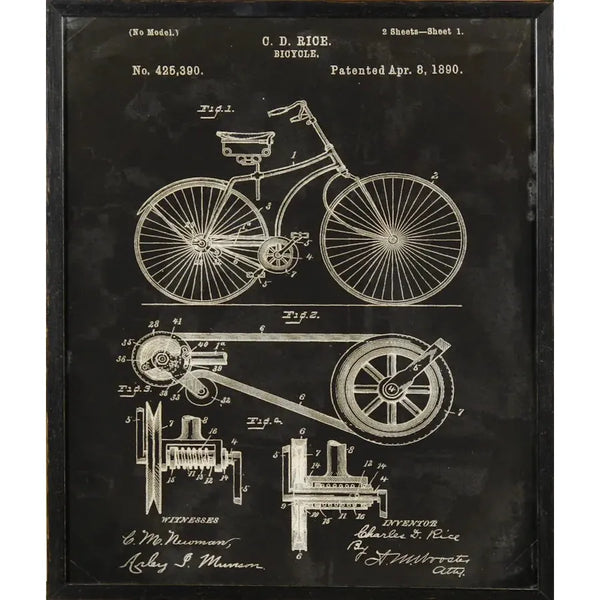 Bicycle Patent, 1890