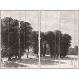 Grisalle Landscape Diptych
