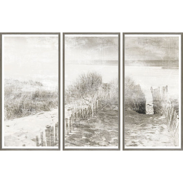 Beach Side Memory - Triptych
