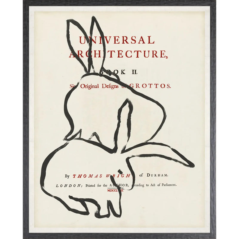 Frontispiece Rabbits - Large Framed