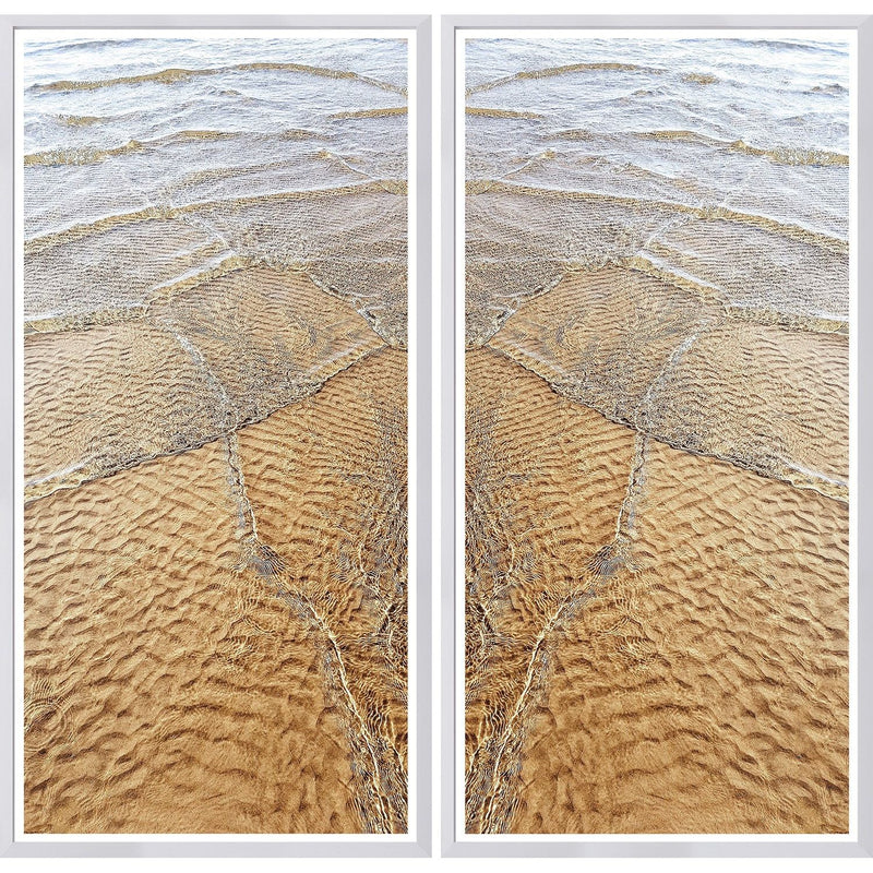 Golden Swallows - Framed Diptych