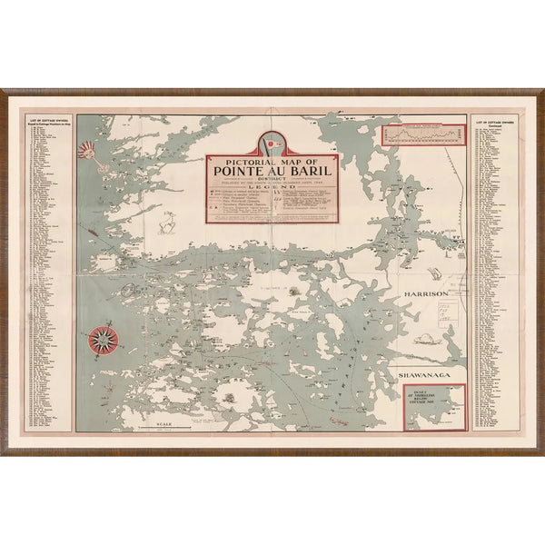 Map - Pointe Au Baril - 1945