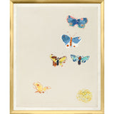 Collection Vintage -Papillon Et Fleurs - Large