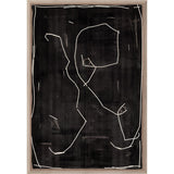 Modern Hieroglyph in Mocha I - Glass Framed