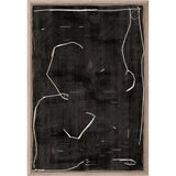 Modern Hieroglyph in Mocha II - Glass Framed