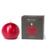 Luxelite LED 4" Ball Candle - Red