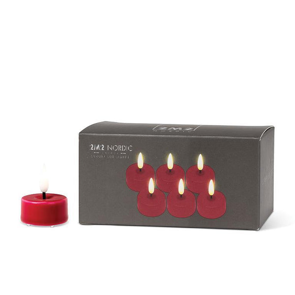 Luxelite LED Tealight Set Of 6 - Red