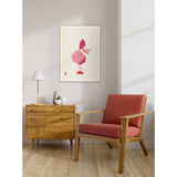Freeform Collage - Raspberry & Orange II - Large
