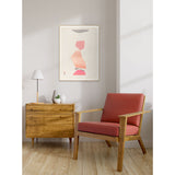 Freeform Collage - Coral & Taupe I - Large