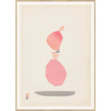 Freeform Collage - Coral & Taupe II - Large
