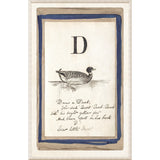 Edwards Alphabet - D, C. 1857